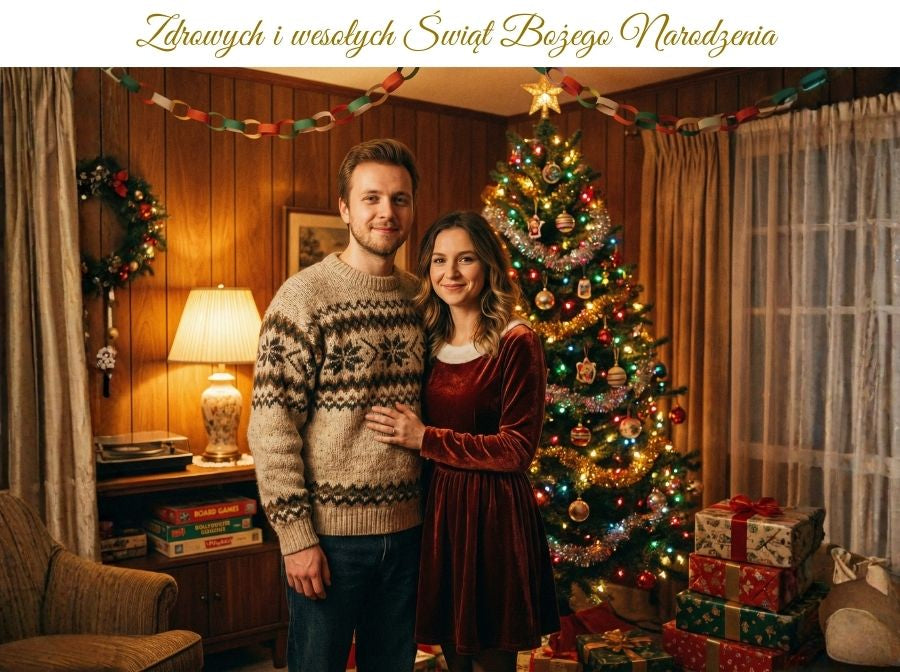 Twoje zdjęcie jako Kartka i Życzenia Świąteczne