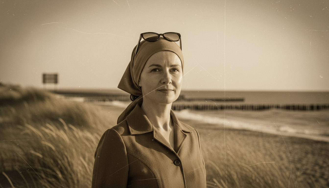 kobieta na plazy klatka