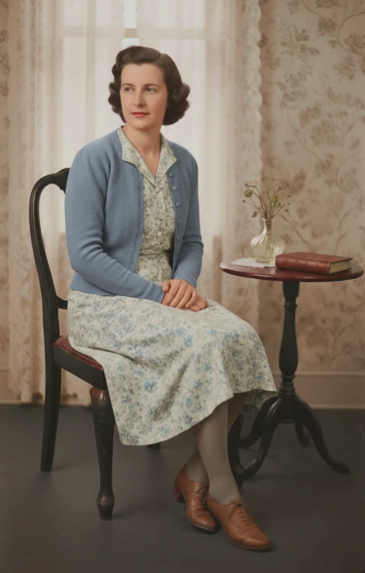 Animacja portretu – subtelny ruch dłoni / uśmiech