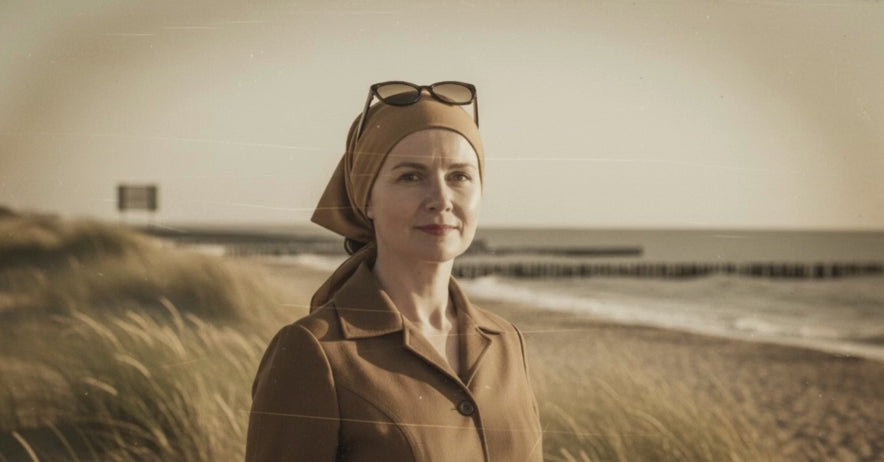 animacja zdjęcia kobieta na plaży